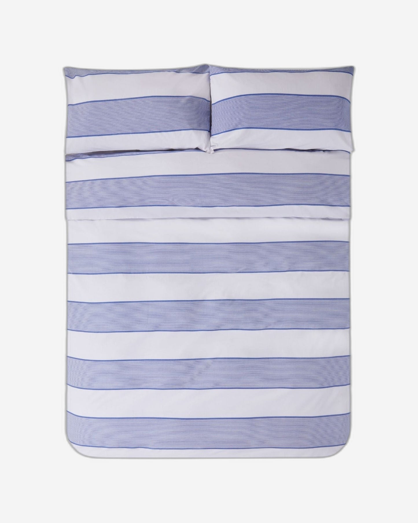 Jasper Conran "Dyed Jacquard" Duvet Cover Set in Blue Pinstripe