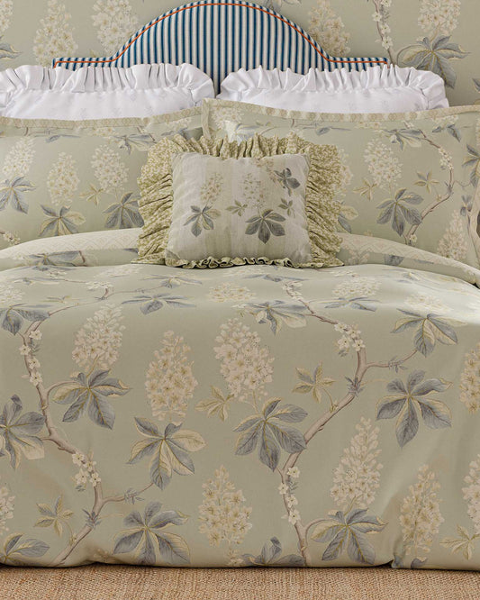 Sanderson "Chestnut Tree" Duvet Cover Set in Grey Blue & Sage