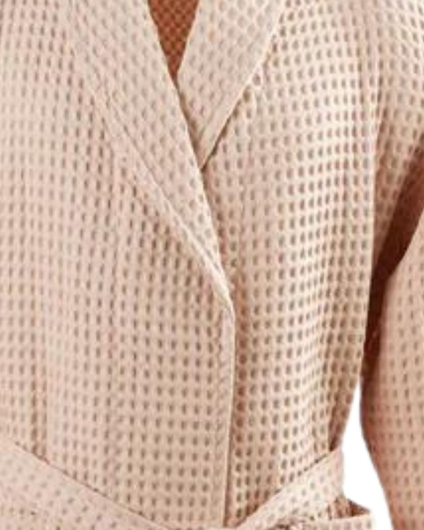 Christy Waffle Robe Blush