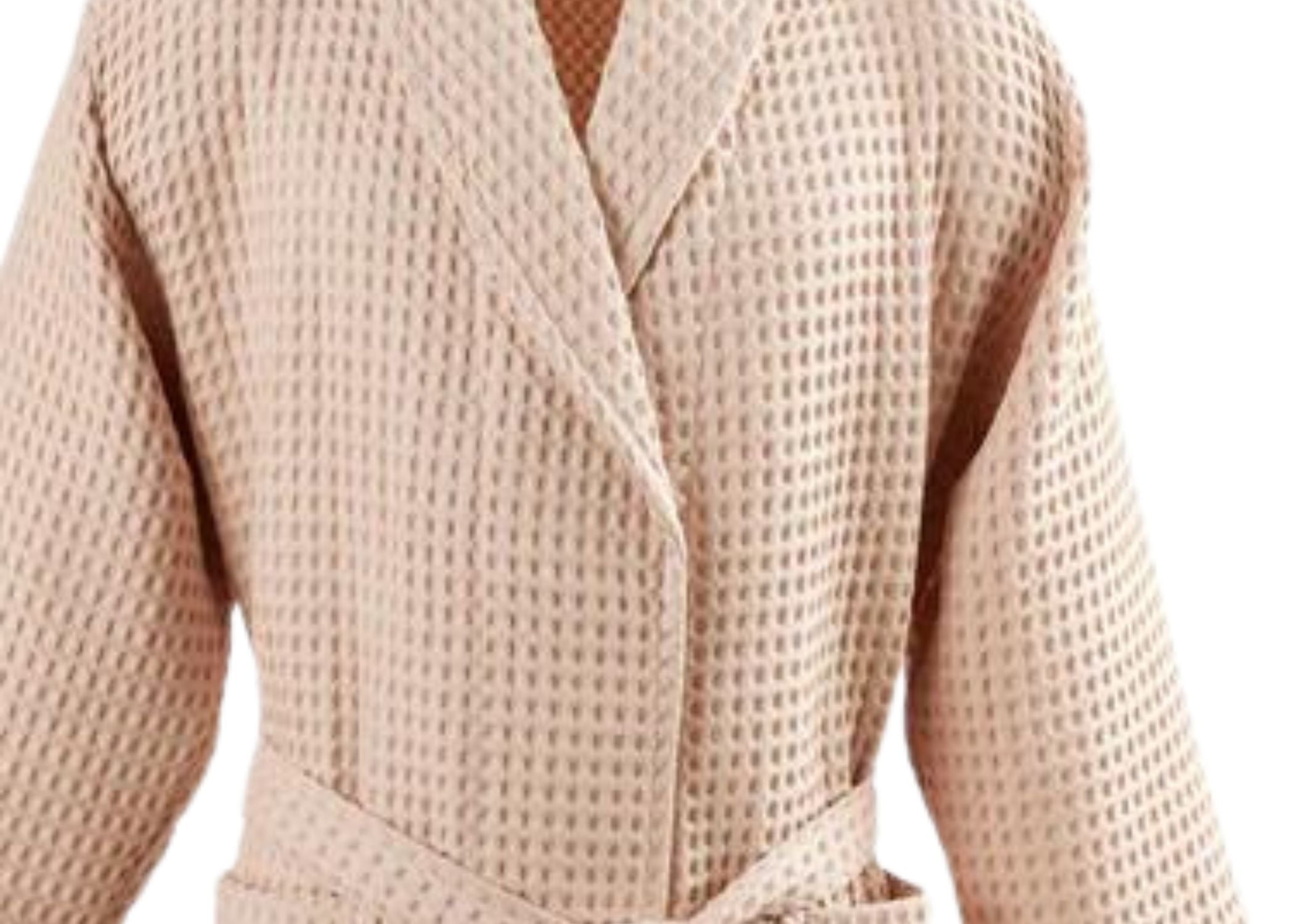 Christy Waffle Robe Blush