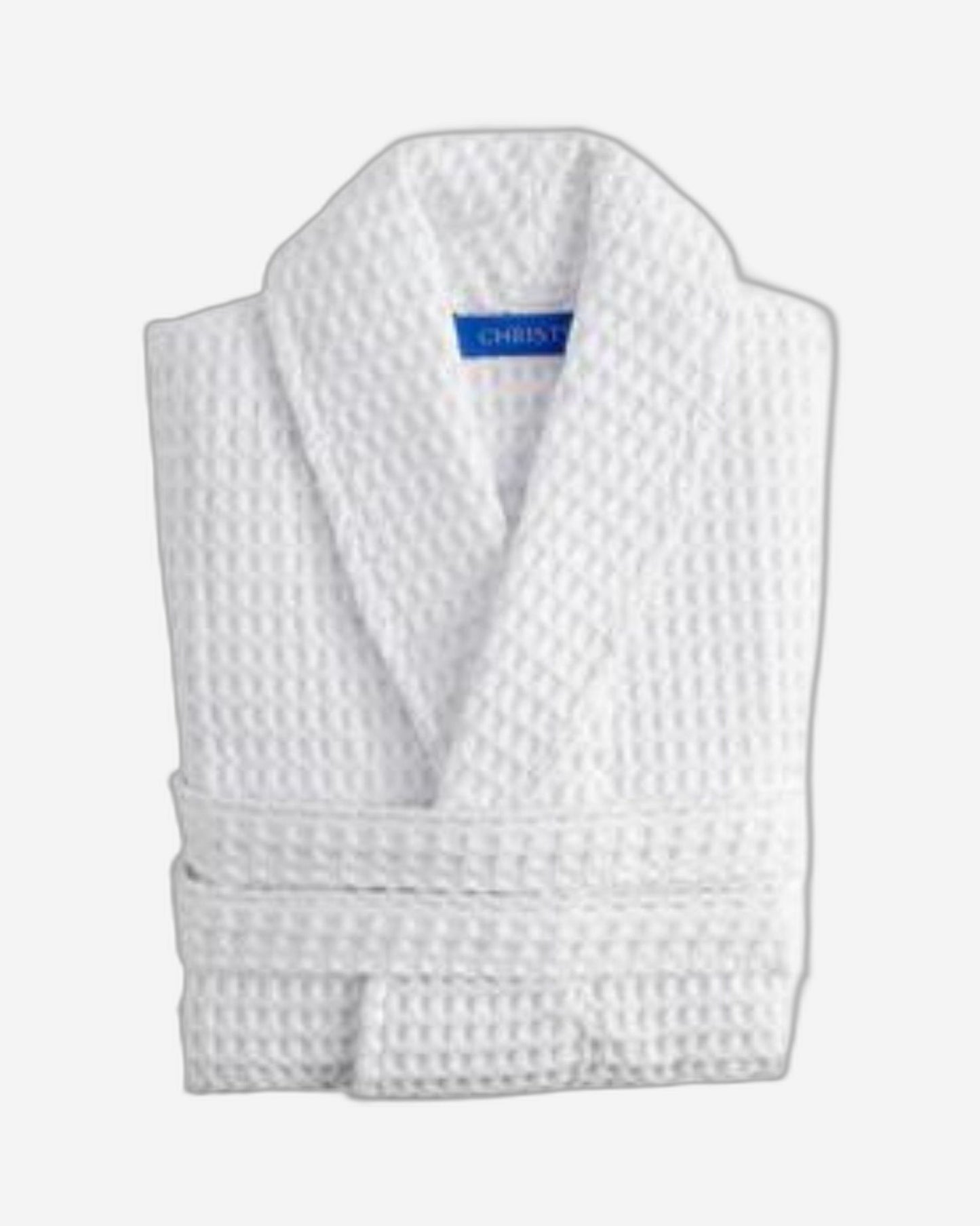 Christy Waffle Robe White