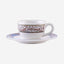 Dimlaj Melange Coffee Cups & Saucers 6Pc Gold & Brown
