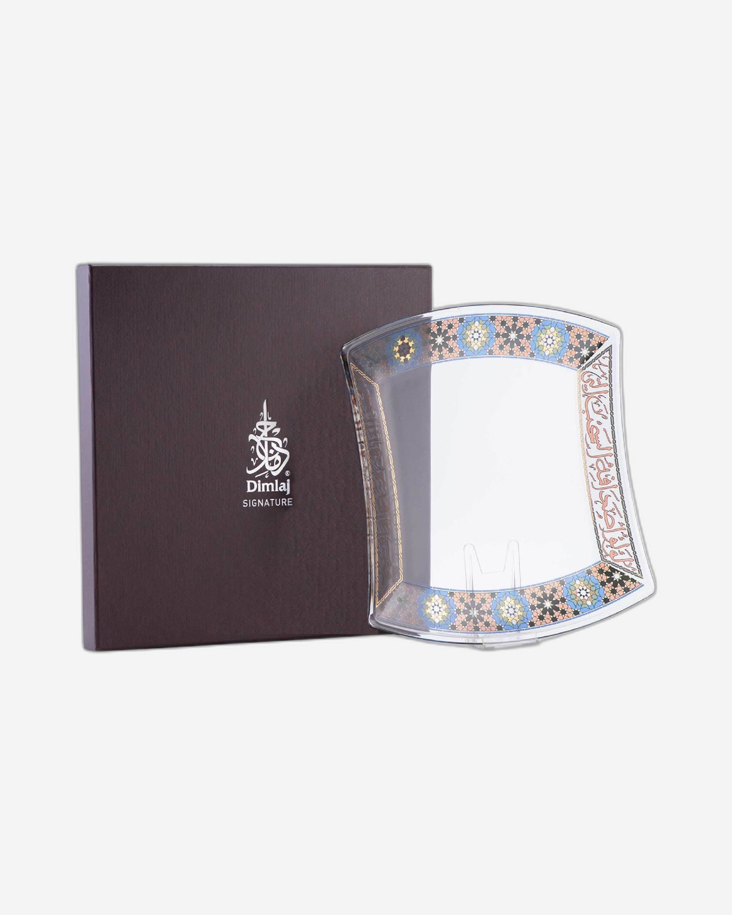 Dimlaj Melange Serving Plate Large Gold & Black