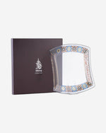 Dimlaj Melange Large Serving Plate (Gold & Black)