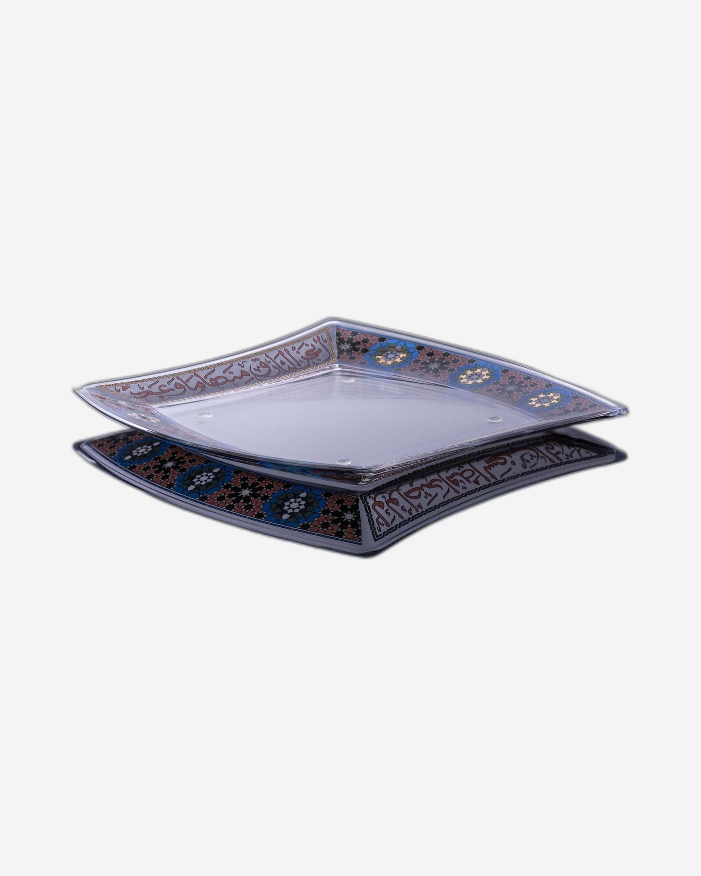 Dimlaj Melange Serving Plate Large Gold & Black