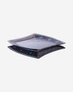 Dimlaj Melange Large Serving Plate (Gold & Black)