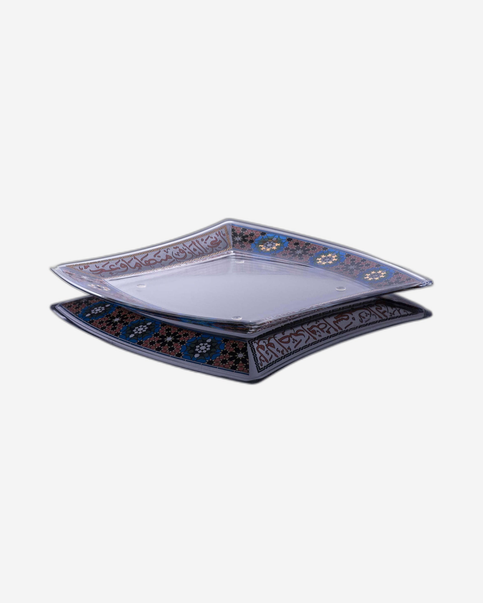 Dimlaj Melange Large Serving Plate (Gold & Black)