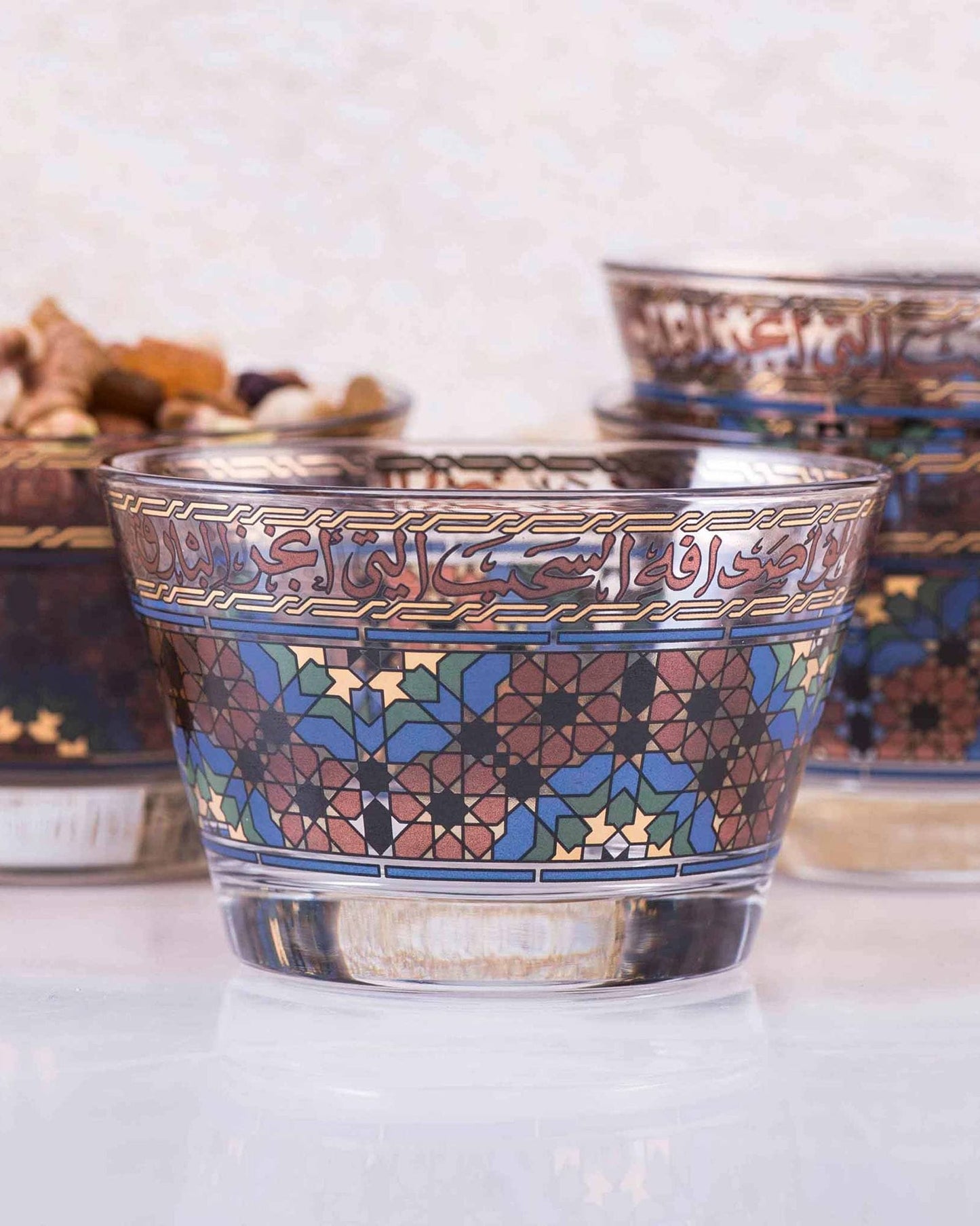 Dimlaj Melange Serving Bowls 6Pc Small Gold & Brown