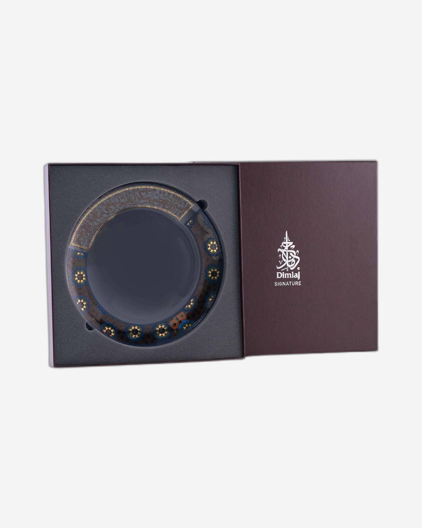 Dimlaj Melange Charger Plate Large Gold & Brown