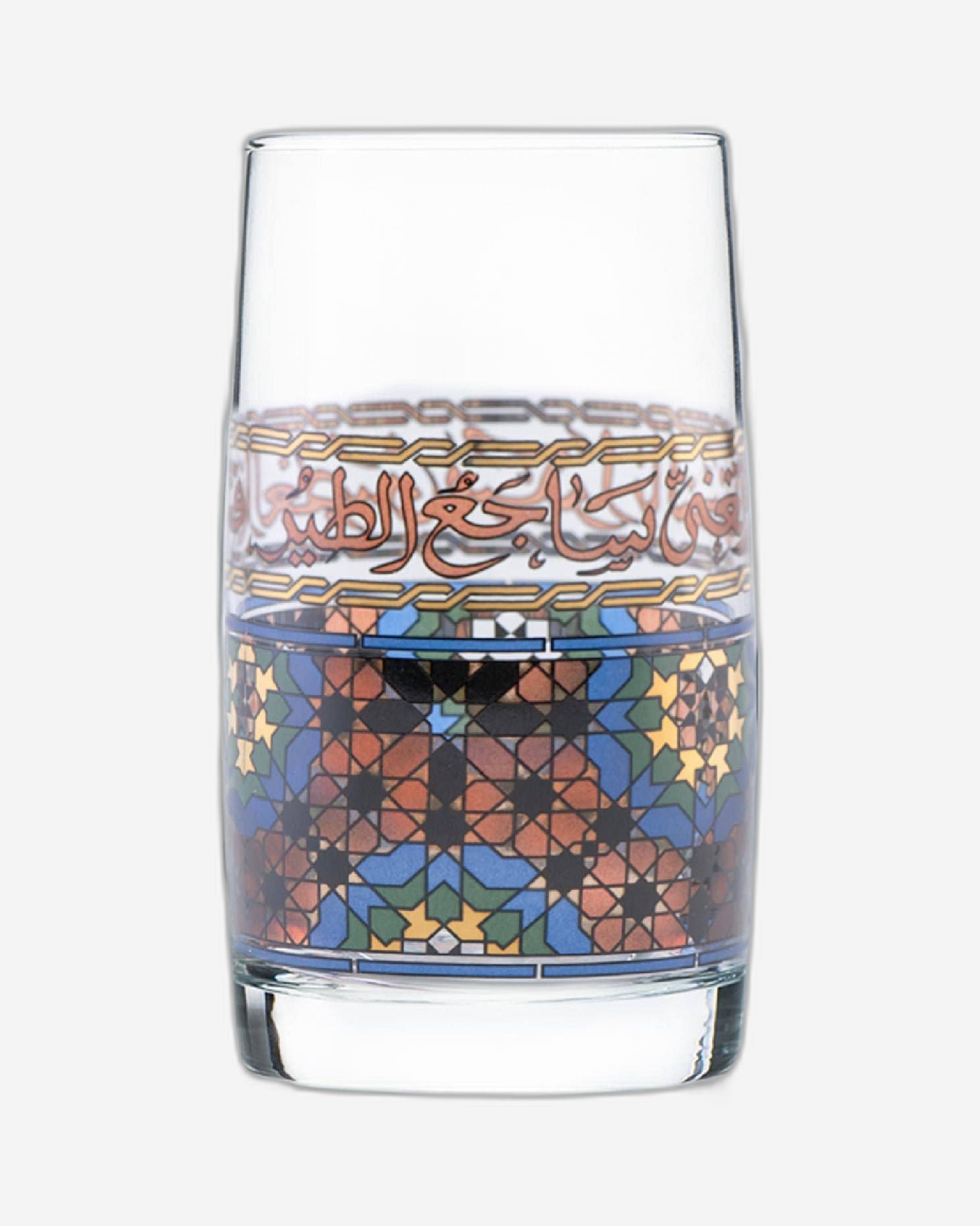 Dimlaj Melange Set of 6 Pcs Tumblers (Gold & Brown)