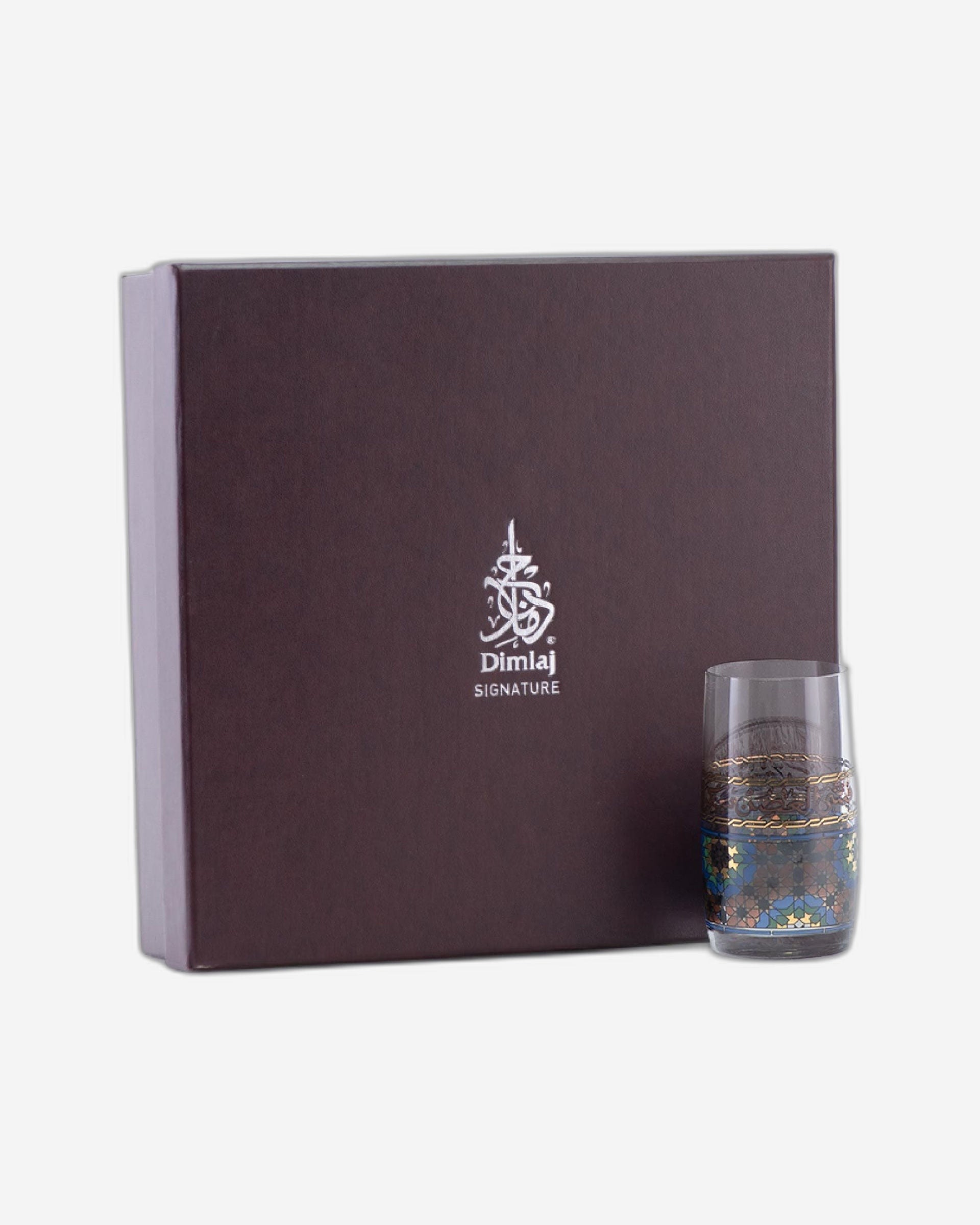 Dimlaj Melange Set of 6 Pcs Tumblers (Gold & Brown)