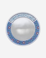 Dimlaj Melange Large Charger Plate (Platinum & Blue)