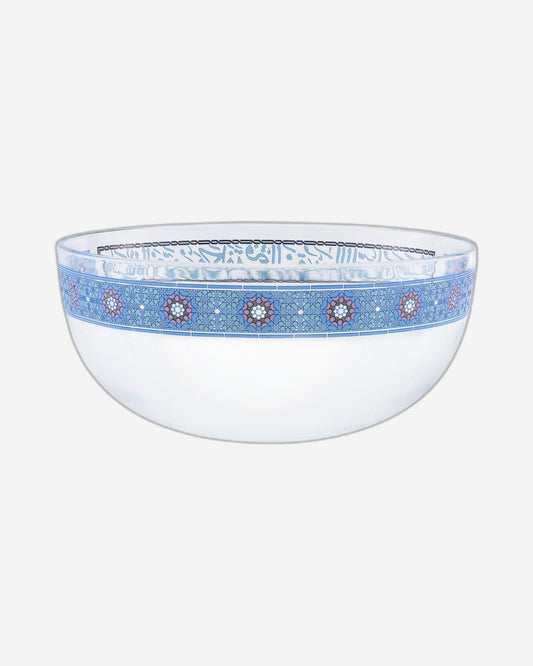 Dimlaj Melange Large Serving Bowl (Platinum & Blue)
