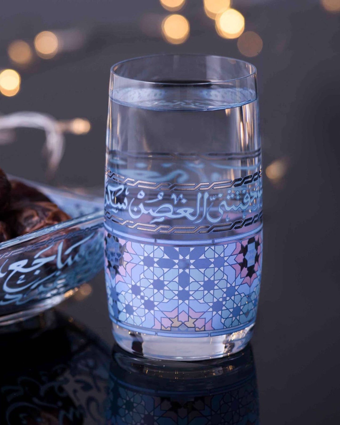 Dimlaj Melange Tumblers 6Pc Platinum & Blue