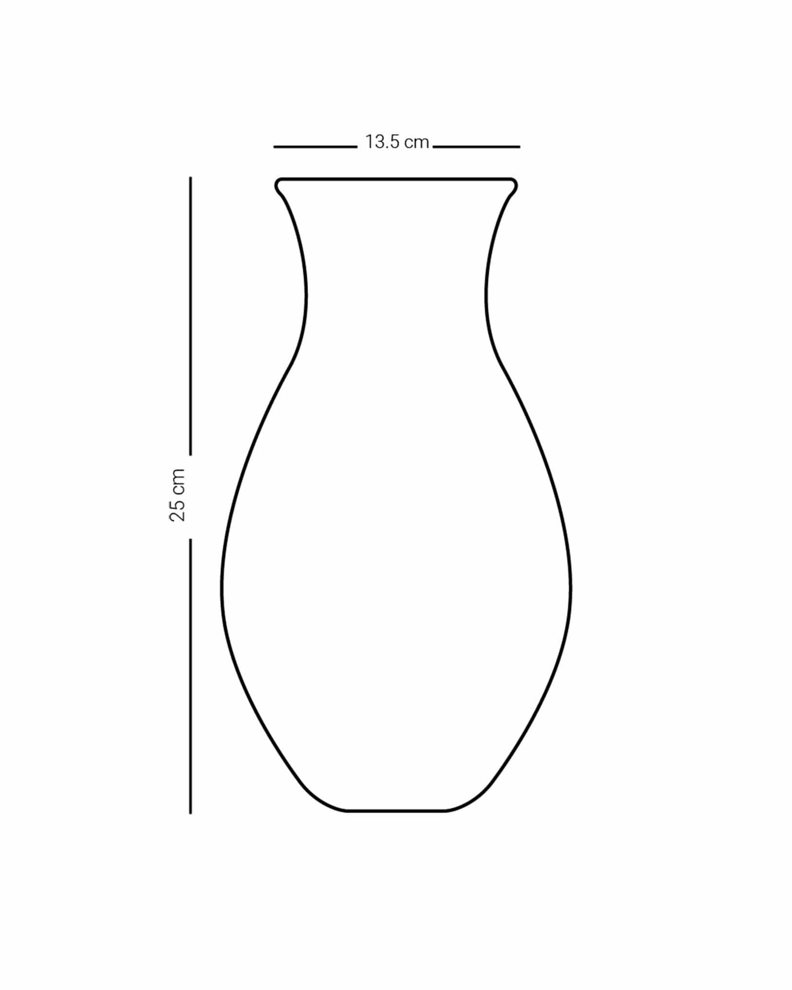 Dimlaj Seraj Large Vase (Gold & Orange)