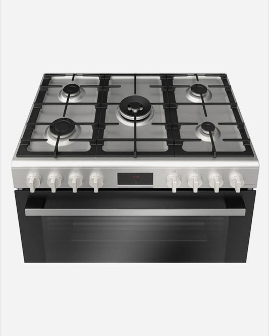 Bosch Series 6 Gas Cooker 5 Burners Rotisserie Steel