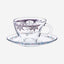 Dimlaj Suroor Tea Cups & Saucers 6Pc Platinum