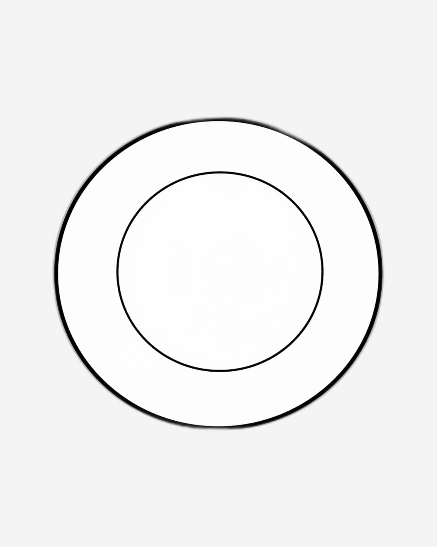 Dimlaj Suroor Charger Plate Large Platinum