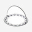 Dimlaj Suroor Serving Tray Large with Handle Platinum