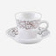 Dimlaj Kareem Coffee Cups & Saucers 6Pc Platinum
