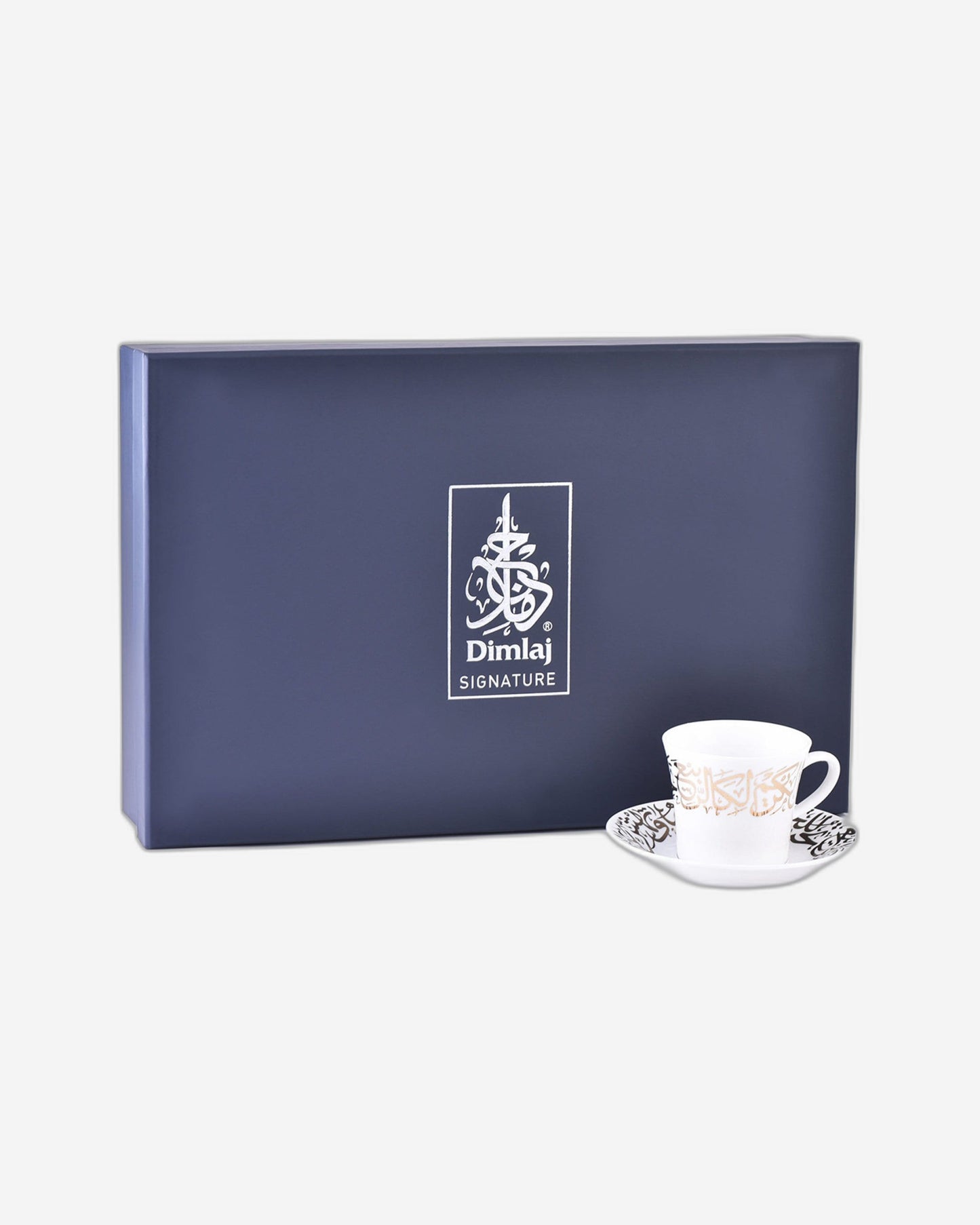 Dimlaj Kareem Tea Cups & Saucers 6Pc Gold