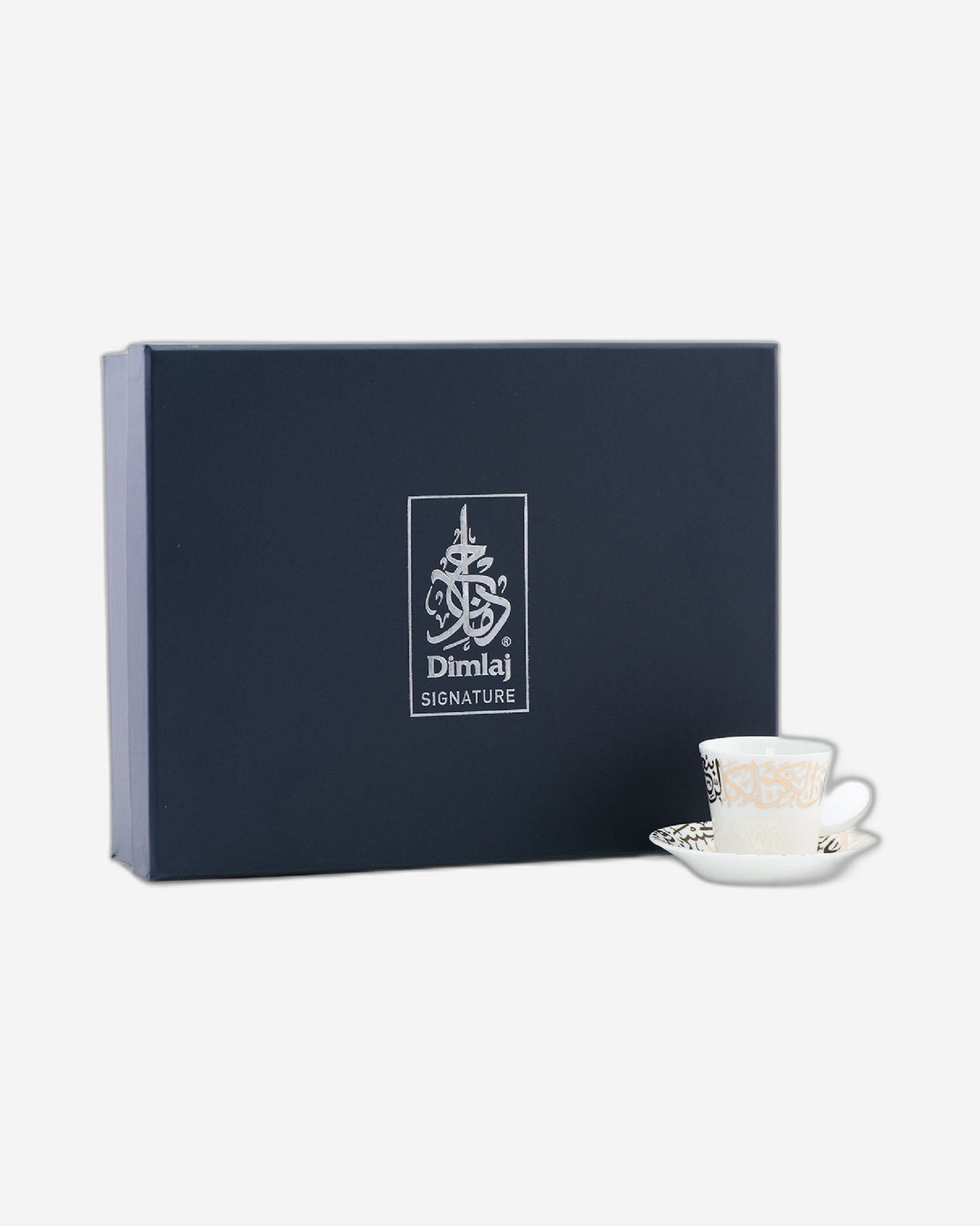 Dimlaj Kareem Coffee Cups & Saucers 6Pc Gold