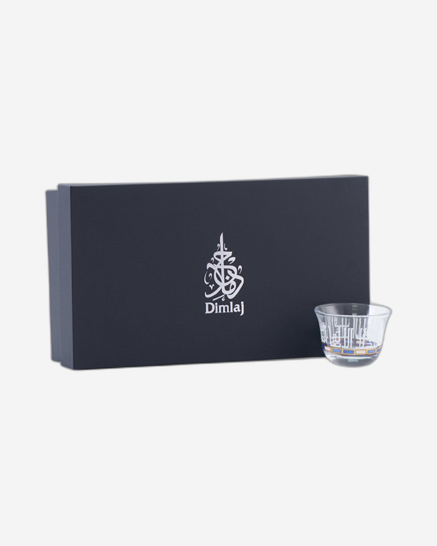 أكواب ديملاج أسالا كاوا، 6 قطع، ذهبي وأزرق