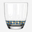 Dimlaj Asala Short Tumblers 6Pc Gold & Blue