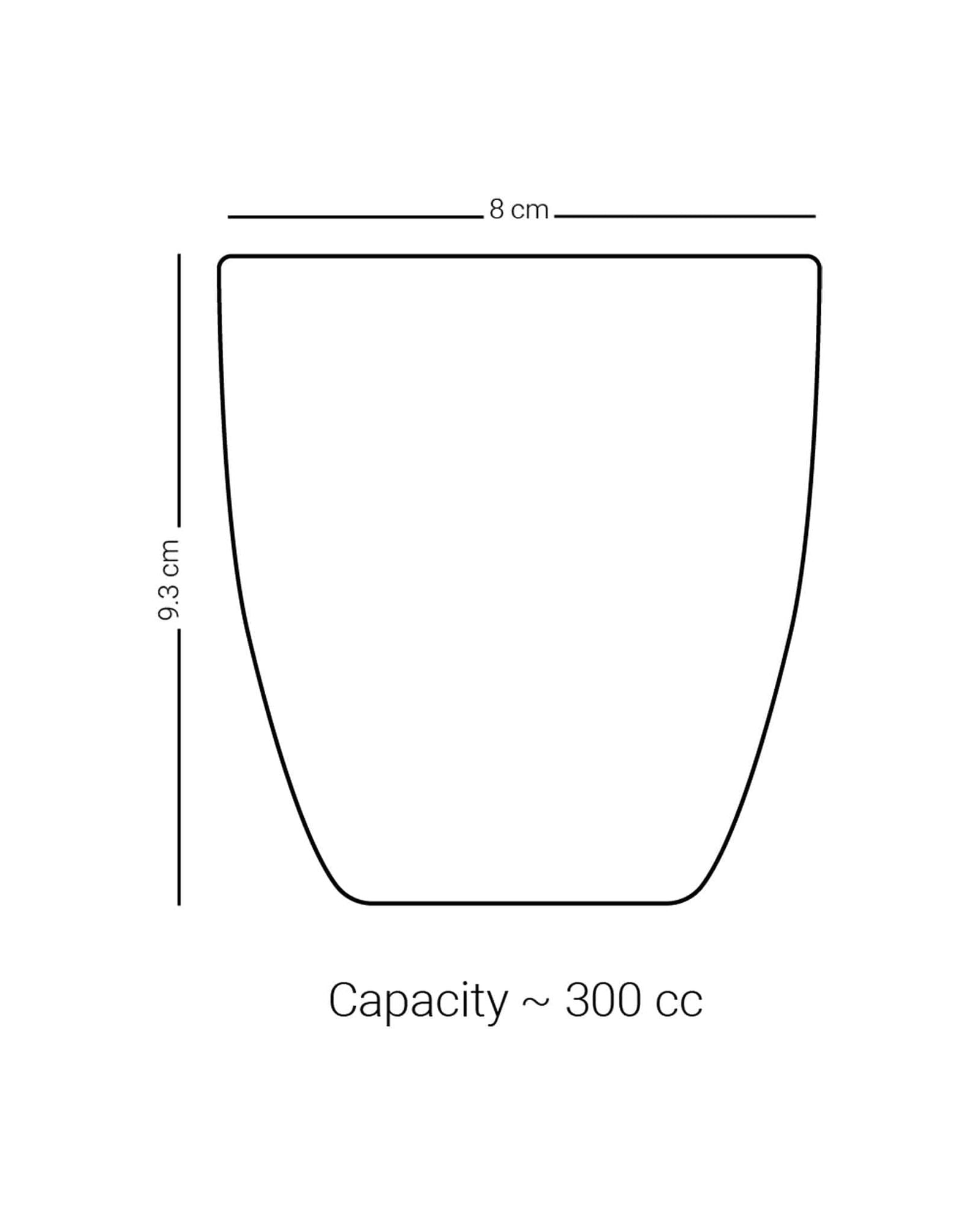 Dimlaj Asala Set of 6 Pcs Short Tumblers (Gold & Blue)