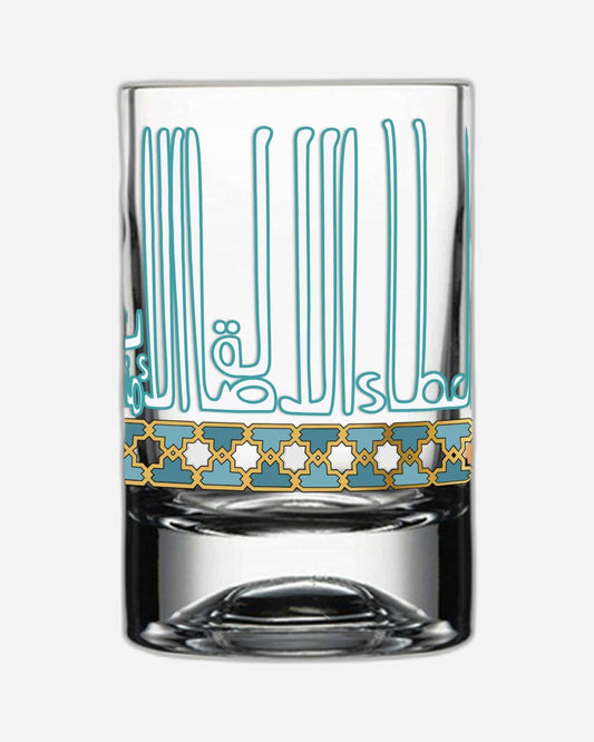 Dimlaj Asala Set of 6 Pcs Short Tumblers (Gold & Green)