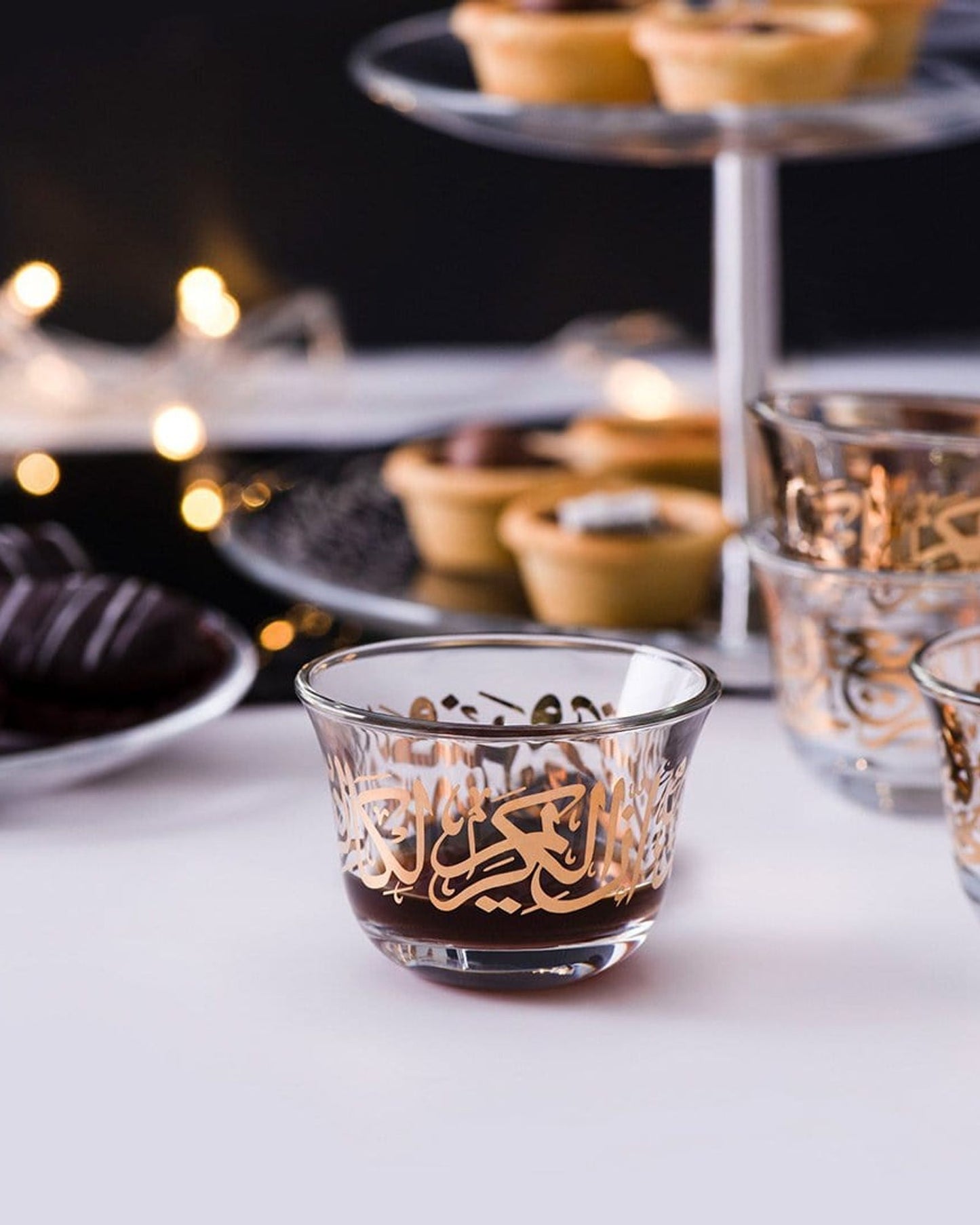 Dimlaj Kareem Cawa Cups 6Pc Gold