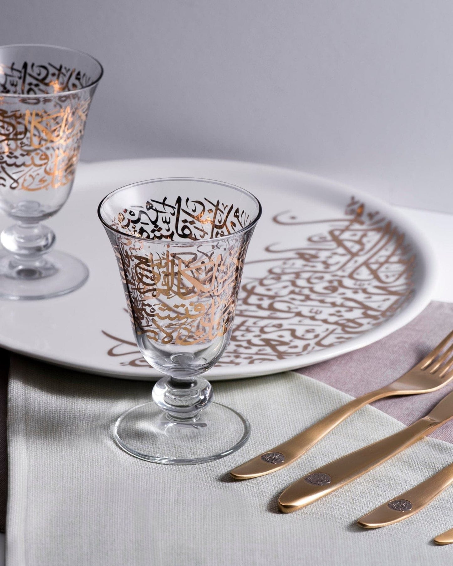 Dimlaj Kareem Goblet Stems 6Pc Gold