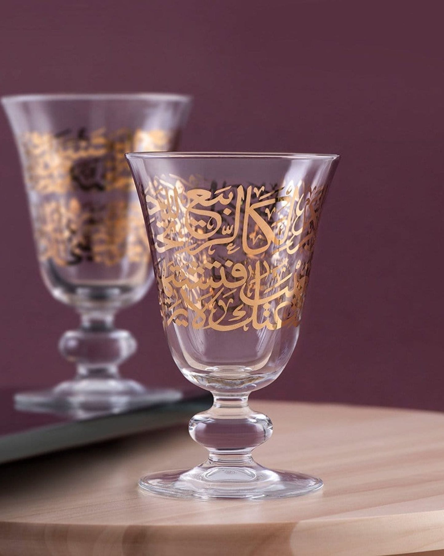 Dimlaj Kareem Goblet Stems 6Pc Gold