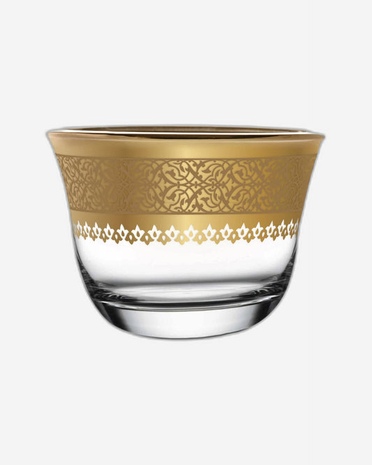 Dimlaj Cordoba Set of 6 Pcs Cawa Cups (Gold)