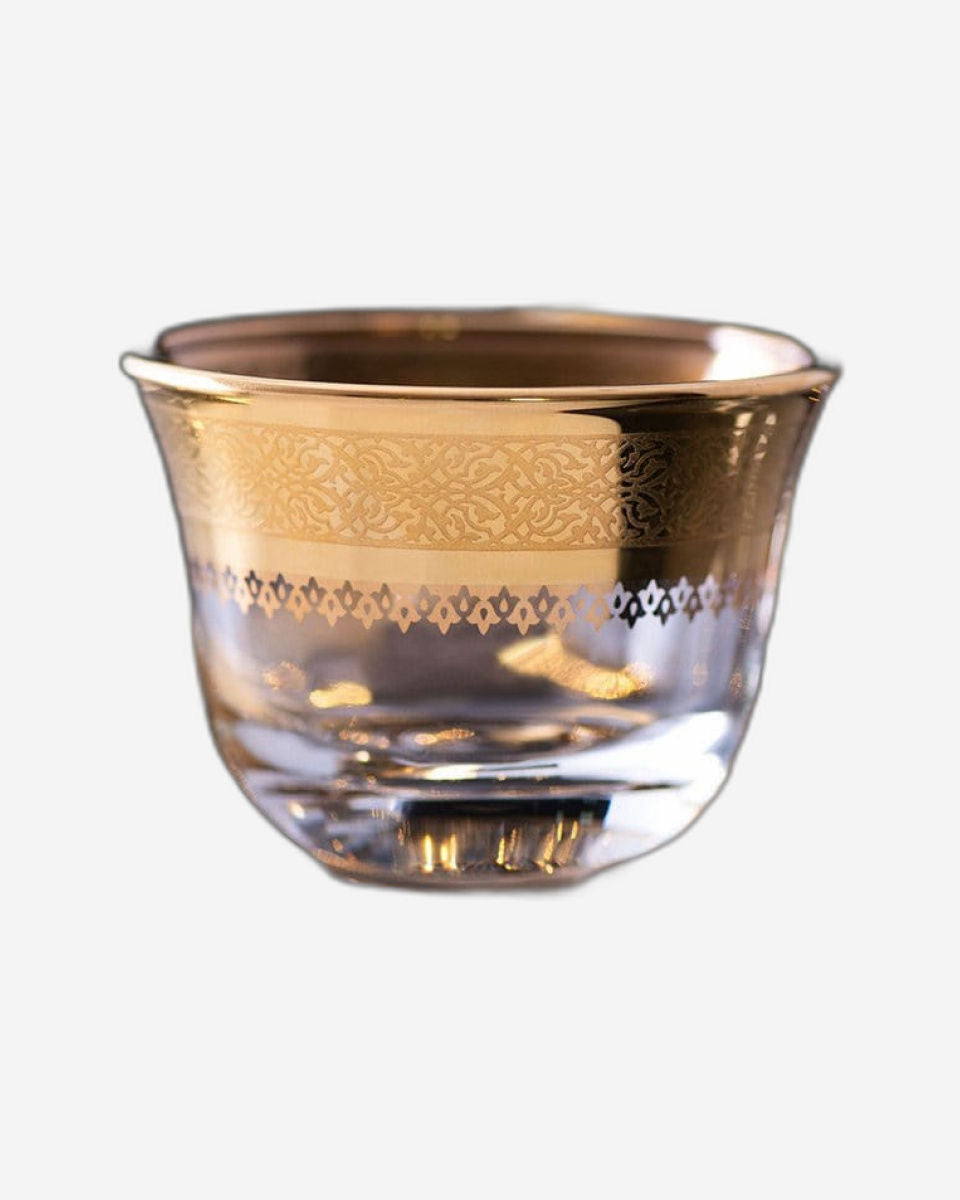 Dimlaj Cordoba Cawa Cups 6Pc Gold