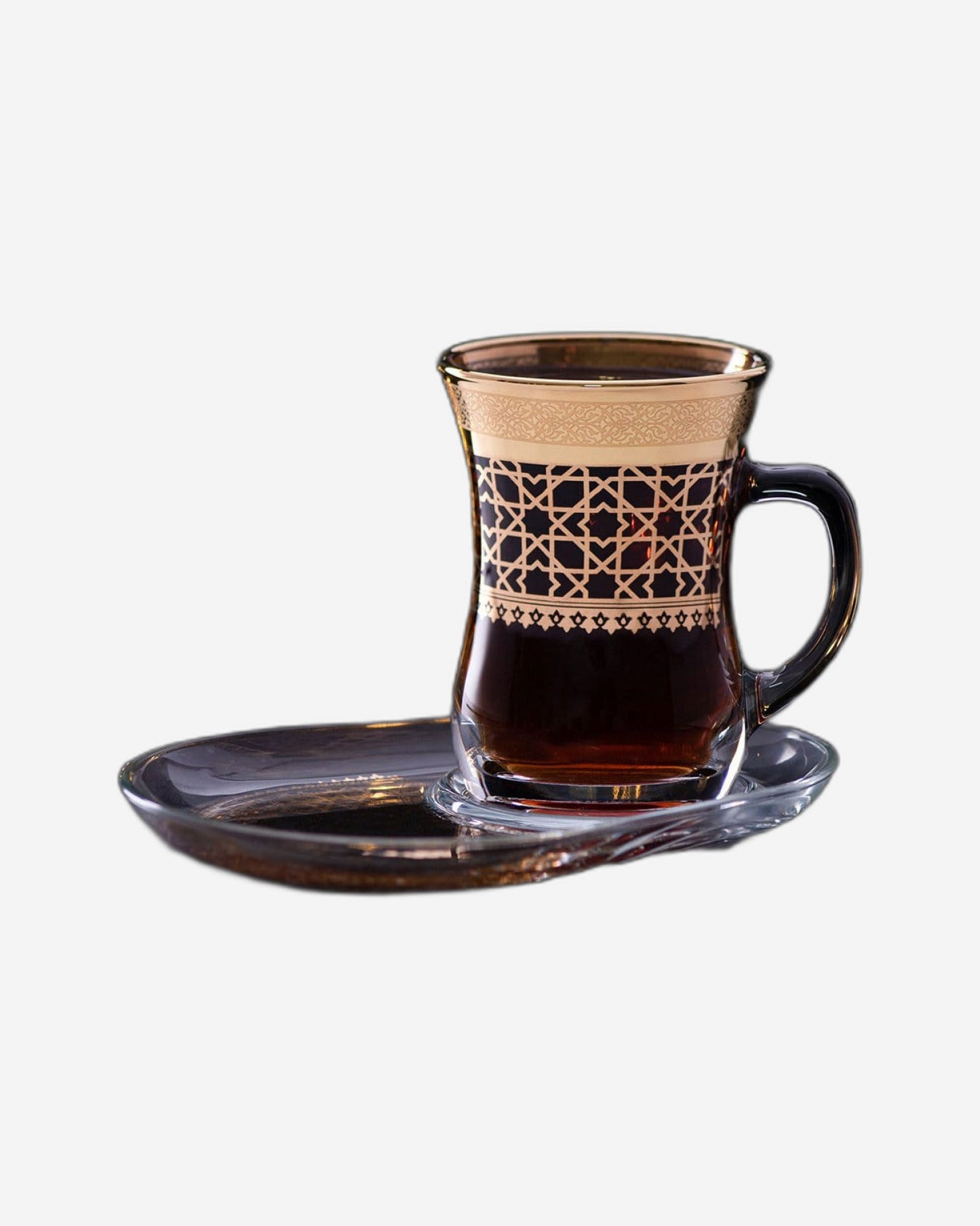 Dimlaj Cordoba Set of 2 Pcs Mug and Saucer (Gold)