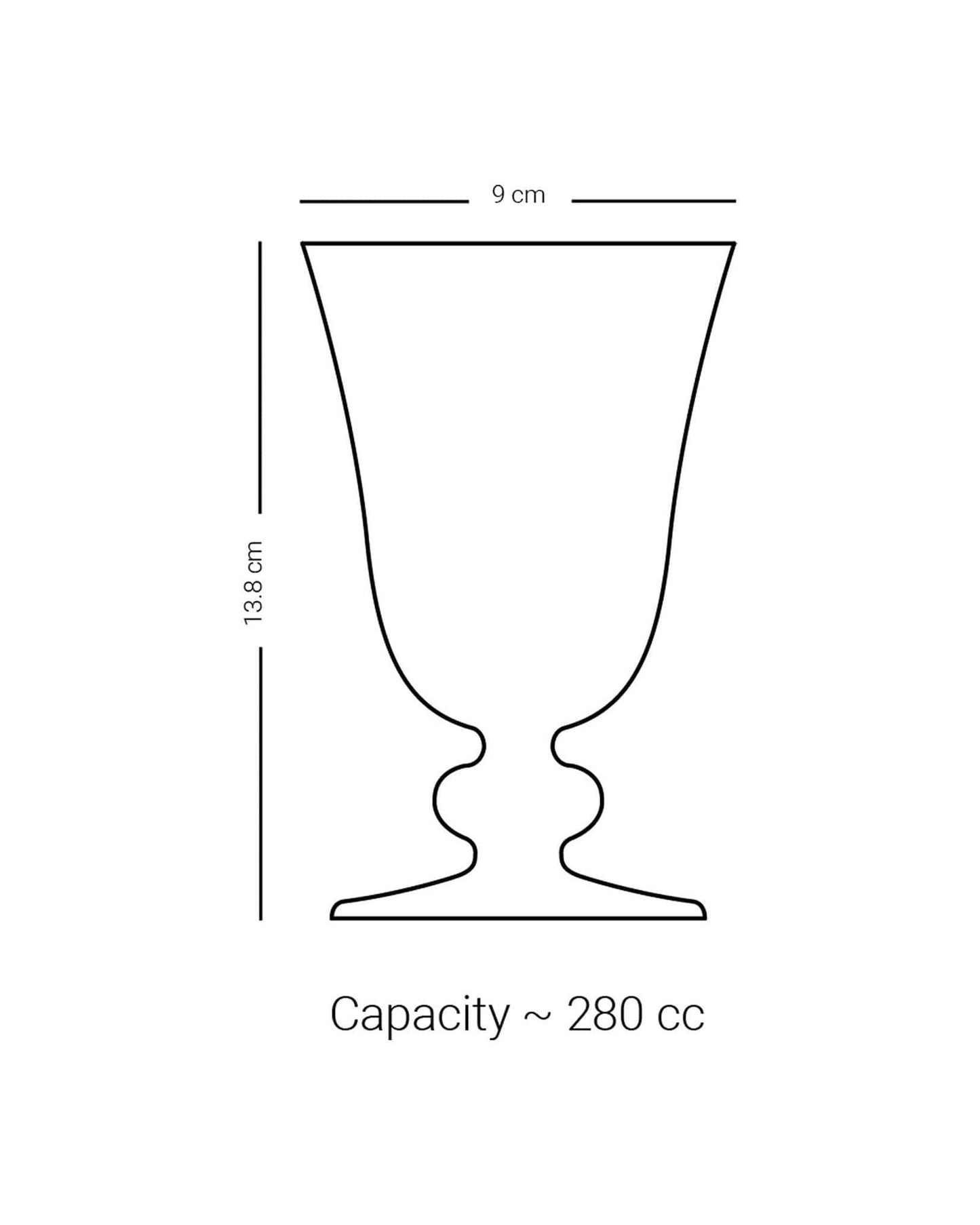 Dimlaj Cordoba Goblet Stems 6Pc Gold & Pink