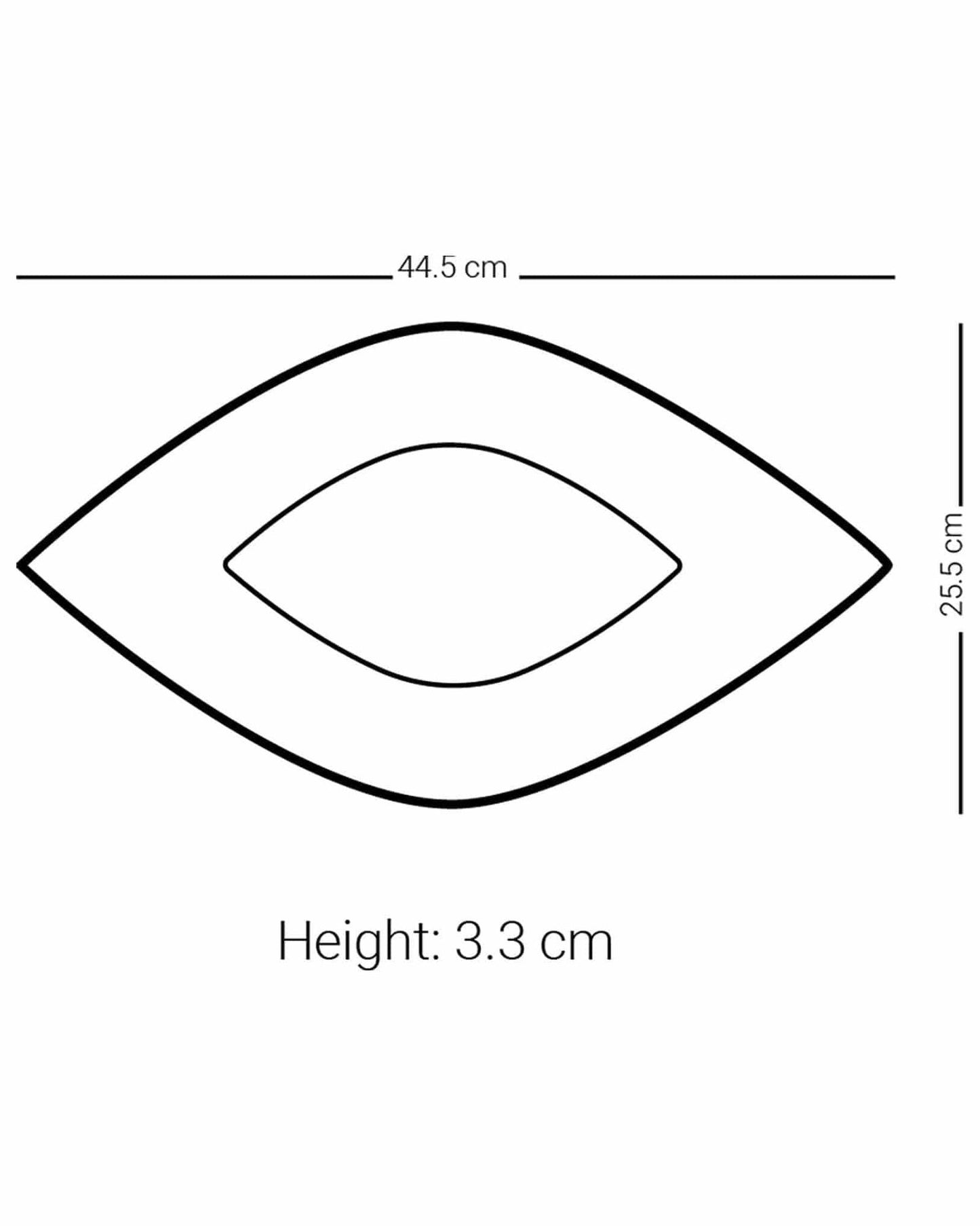 Dimlaj Thuluth Serving Plate Rhombus Large Engraved