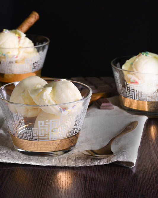 Dimlaj Abraj Set of 6 Pcs Serving Bowls (Gold)