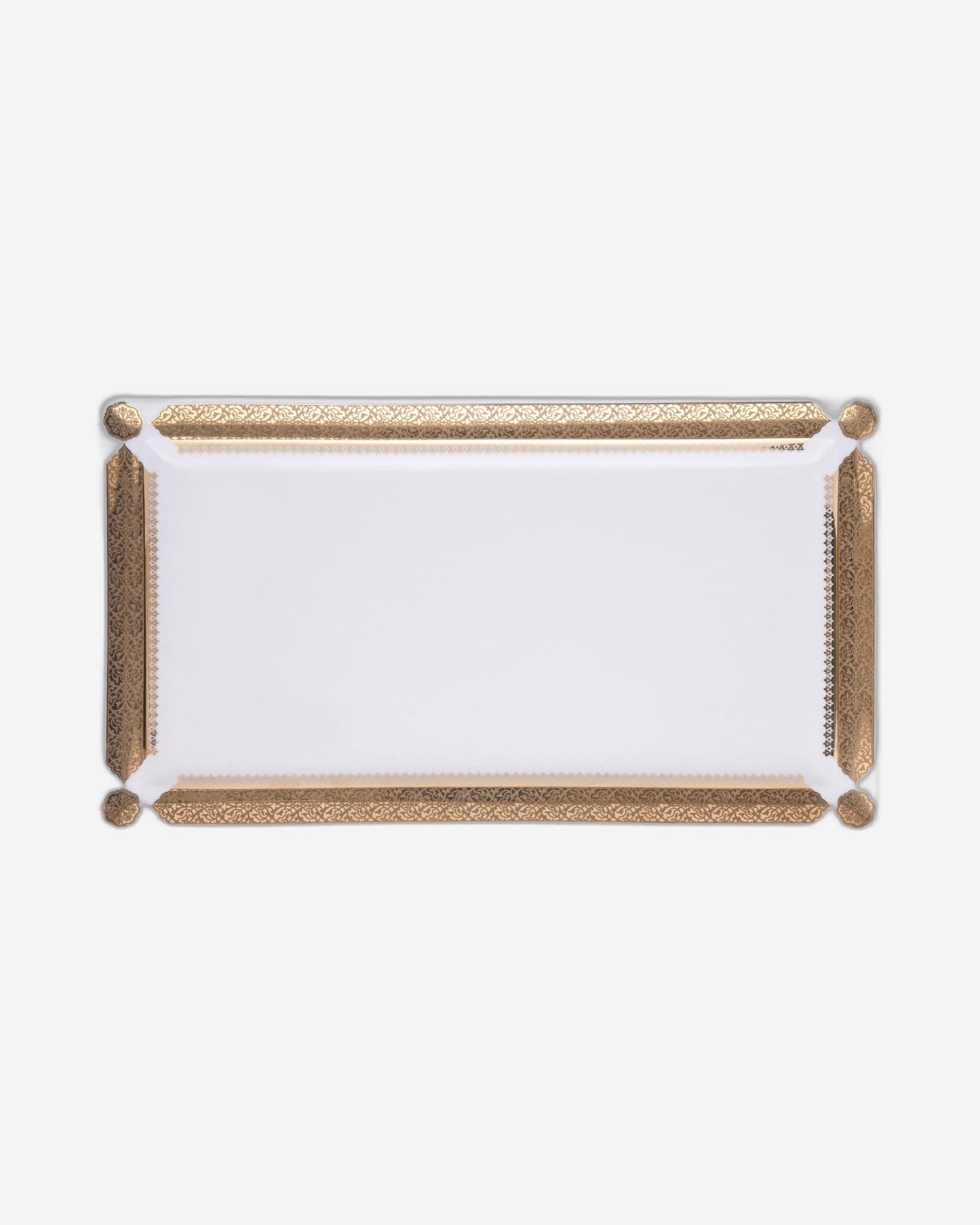 Dimlaj Cordoba Serving Plate Rectangular Large Gold
