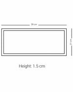 Dimlaj Cordoba Large Rectangular Serving Plate (Gold)