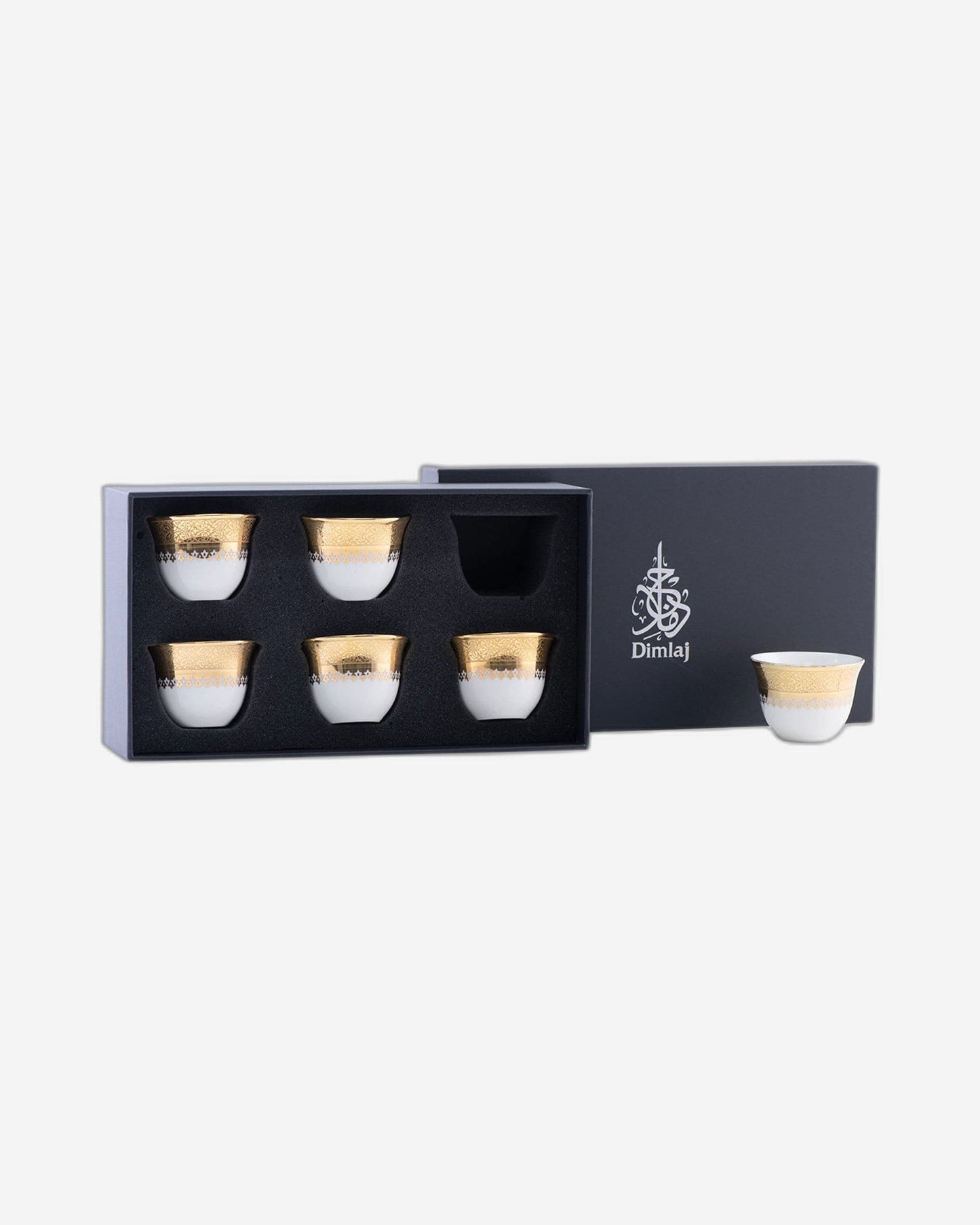 Dimlaj Cordoba Cawa Cups 6Pc Gold