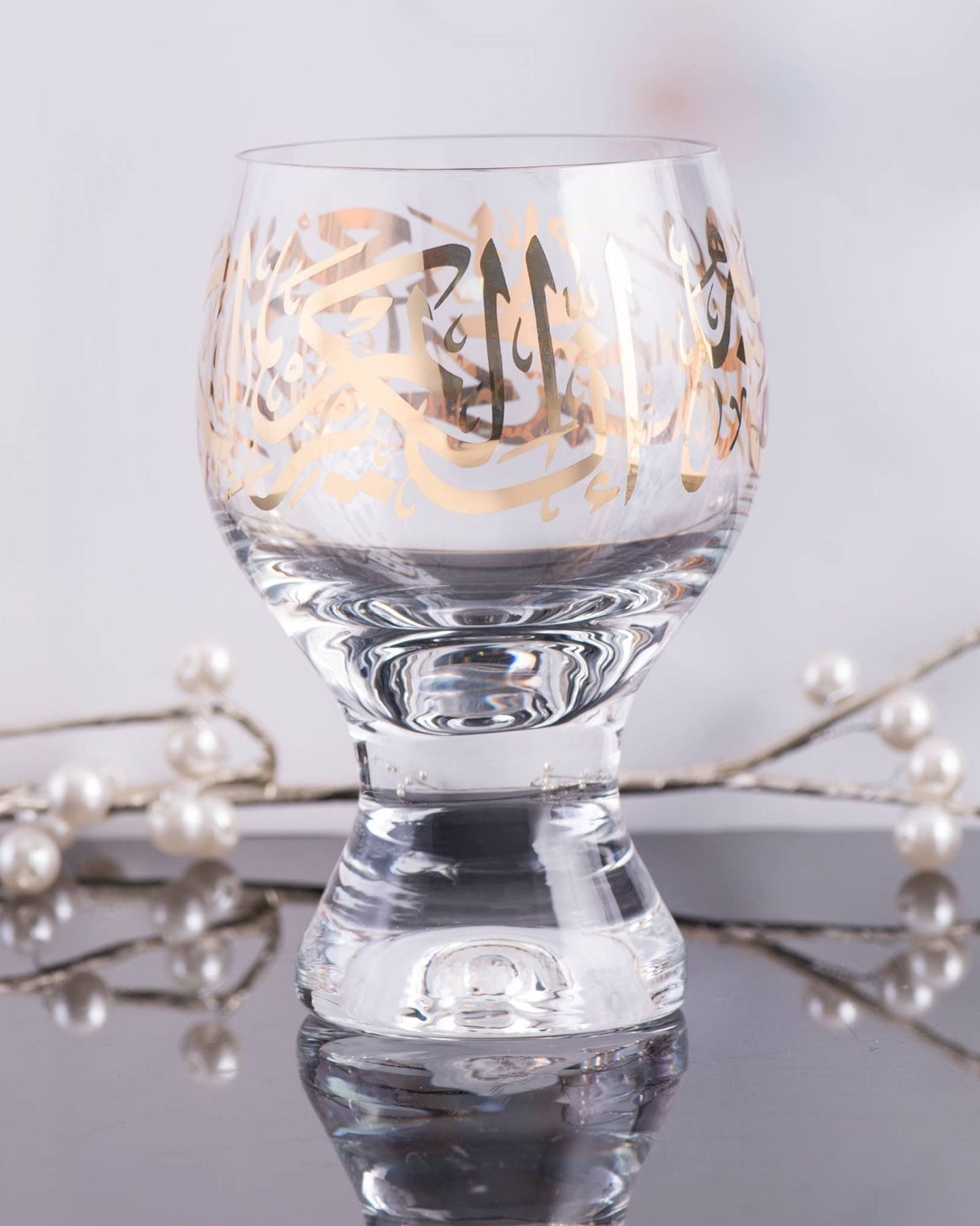 Dimlaj Kareem Goblet Stems 6Pc Gold