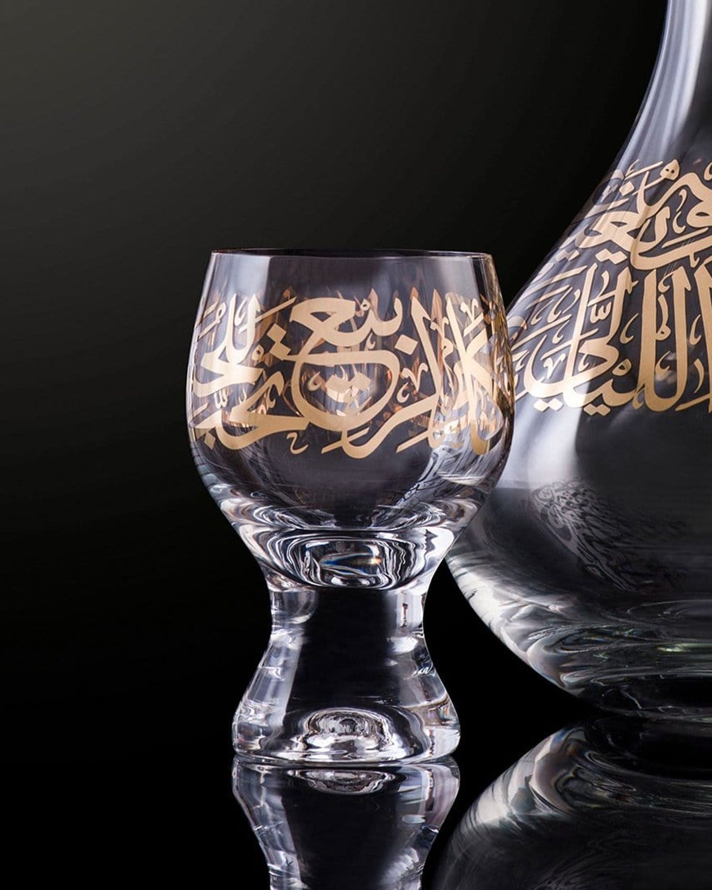Dimlaj Kareem Goblet Stems 6Pc Gold