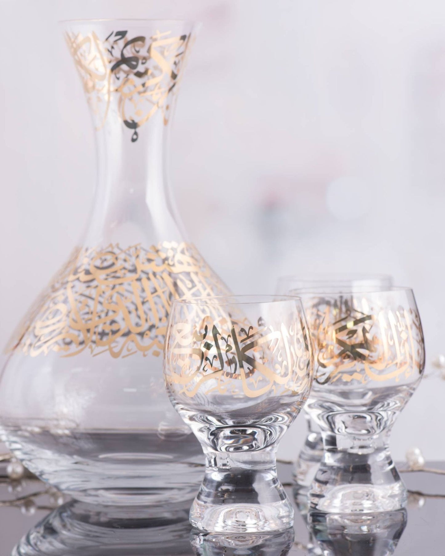 Dimlaj Kareem Goblet Stems 6Pc Gold