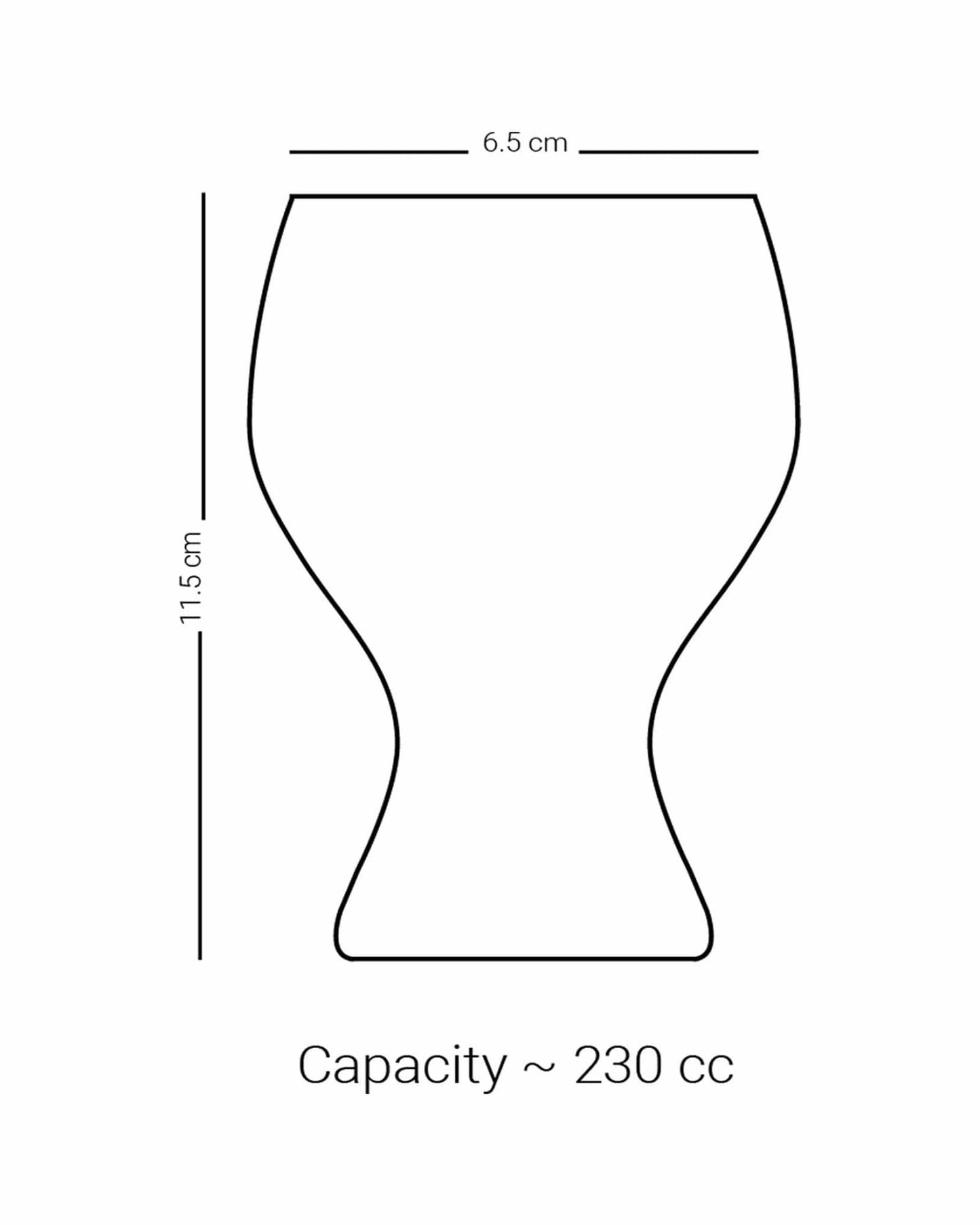 Dimlaj Kareem Goblet Stems 6Pc Gold