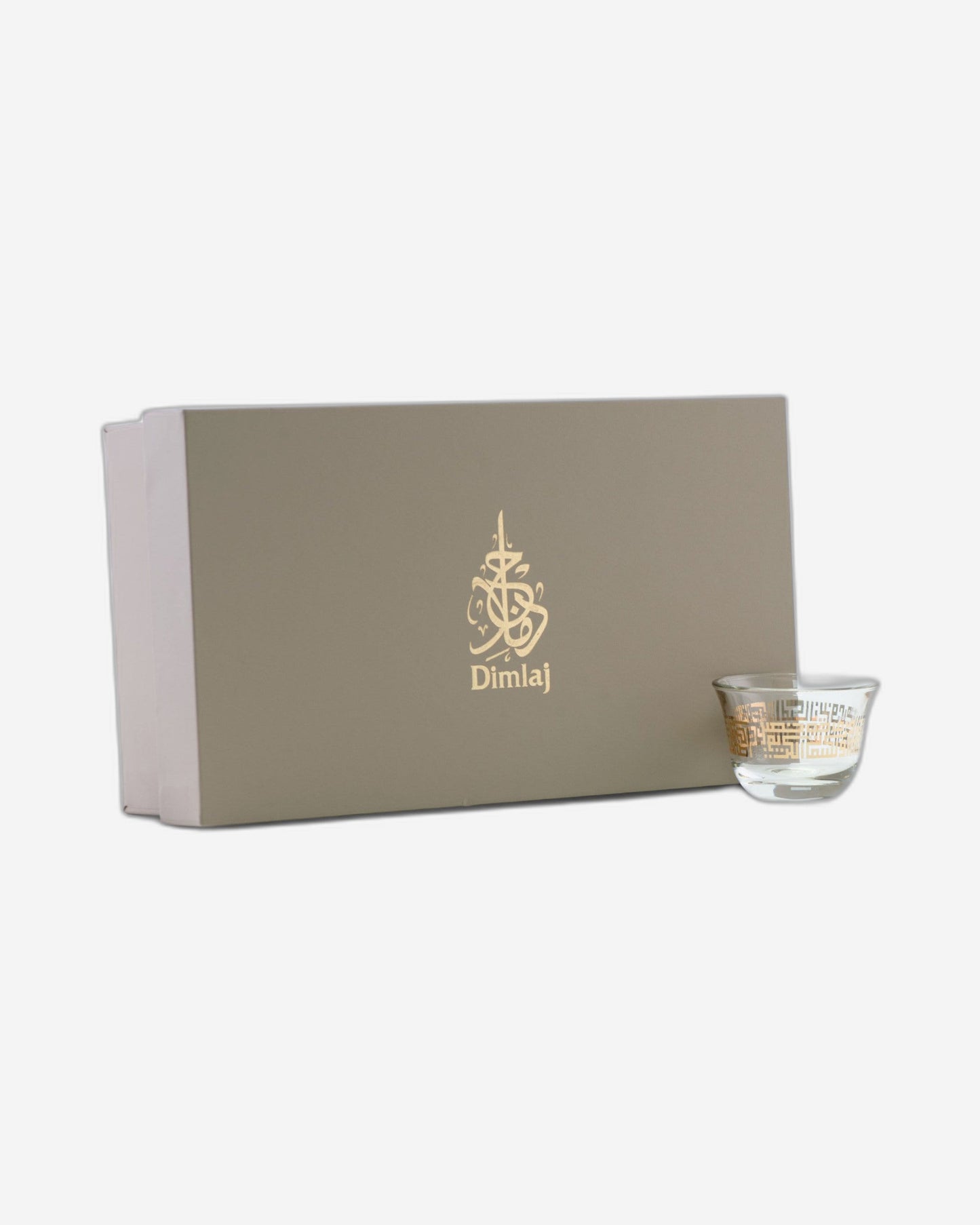 Dimlaj Abraj Cawa Cups 6Pc Gold