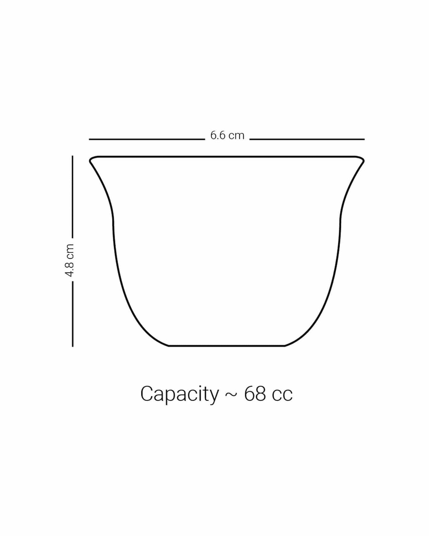 Dimlaj Abraj Cawa Cups 6Pc Gold