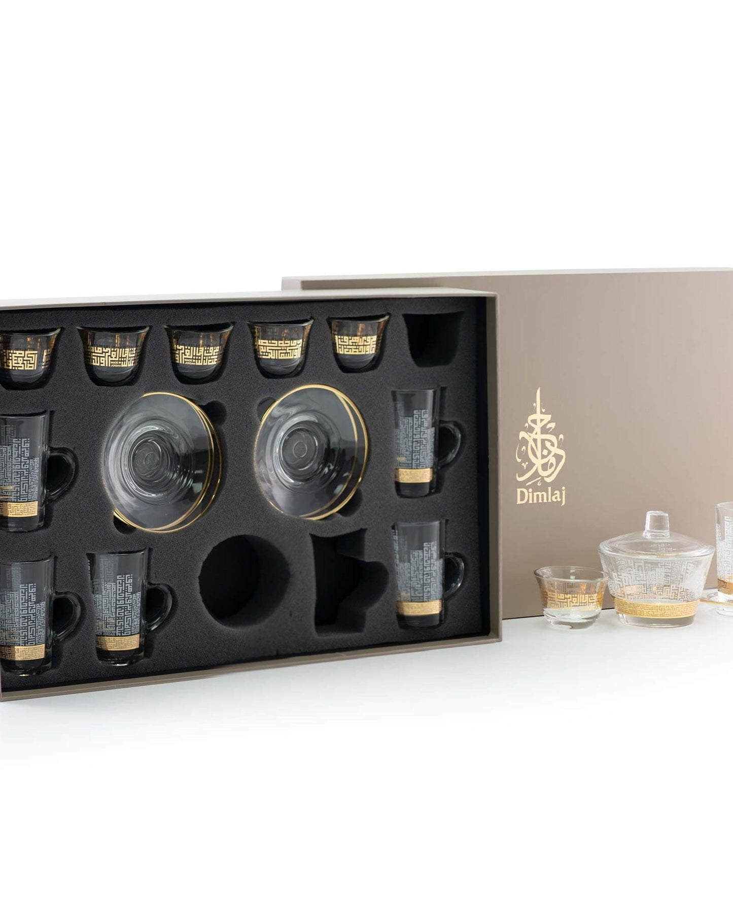 Dimlaj Abraj Drinkware 20Pc Gold