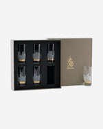 Dimlaj Abraj Set of 6 Pcs Tumblers (Gold)
